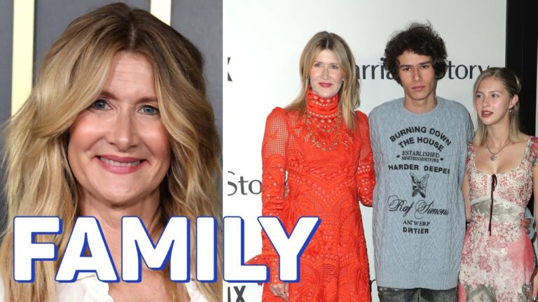 A woman in two images: on the left, a close-up; on the right, she's with a teen boy and girl. The word "FAMILY" is in bold at the bottom.